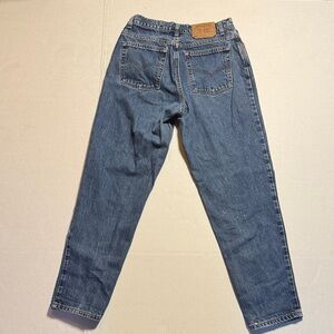 LEVI'S Vintage 550 Relaxed Fit Tampered Leg Blue Denim‎ Jeans Size 12/ REG M